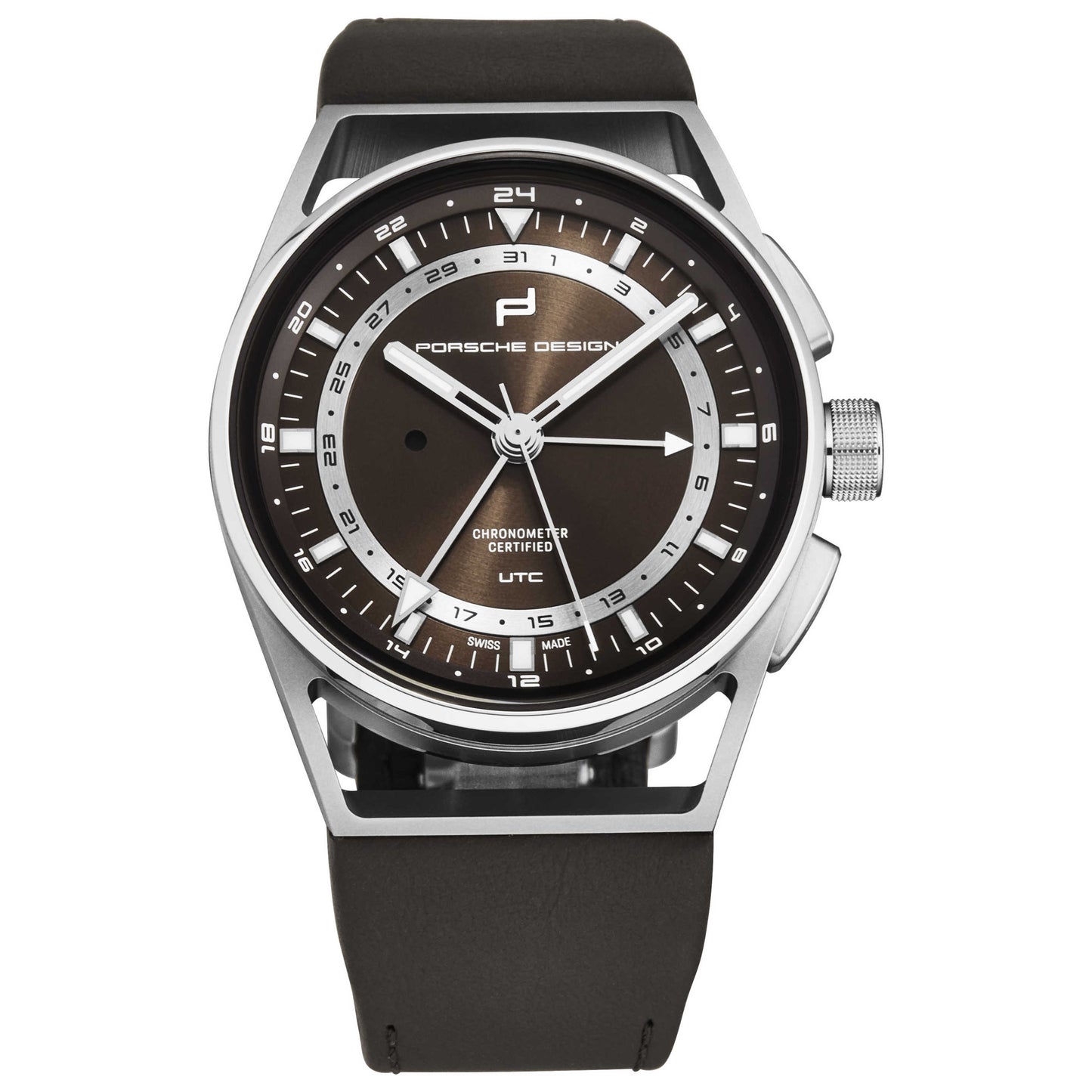Front view of Porsche Globetimer Men's Automatic Watch 6023.4050.03072