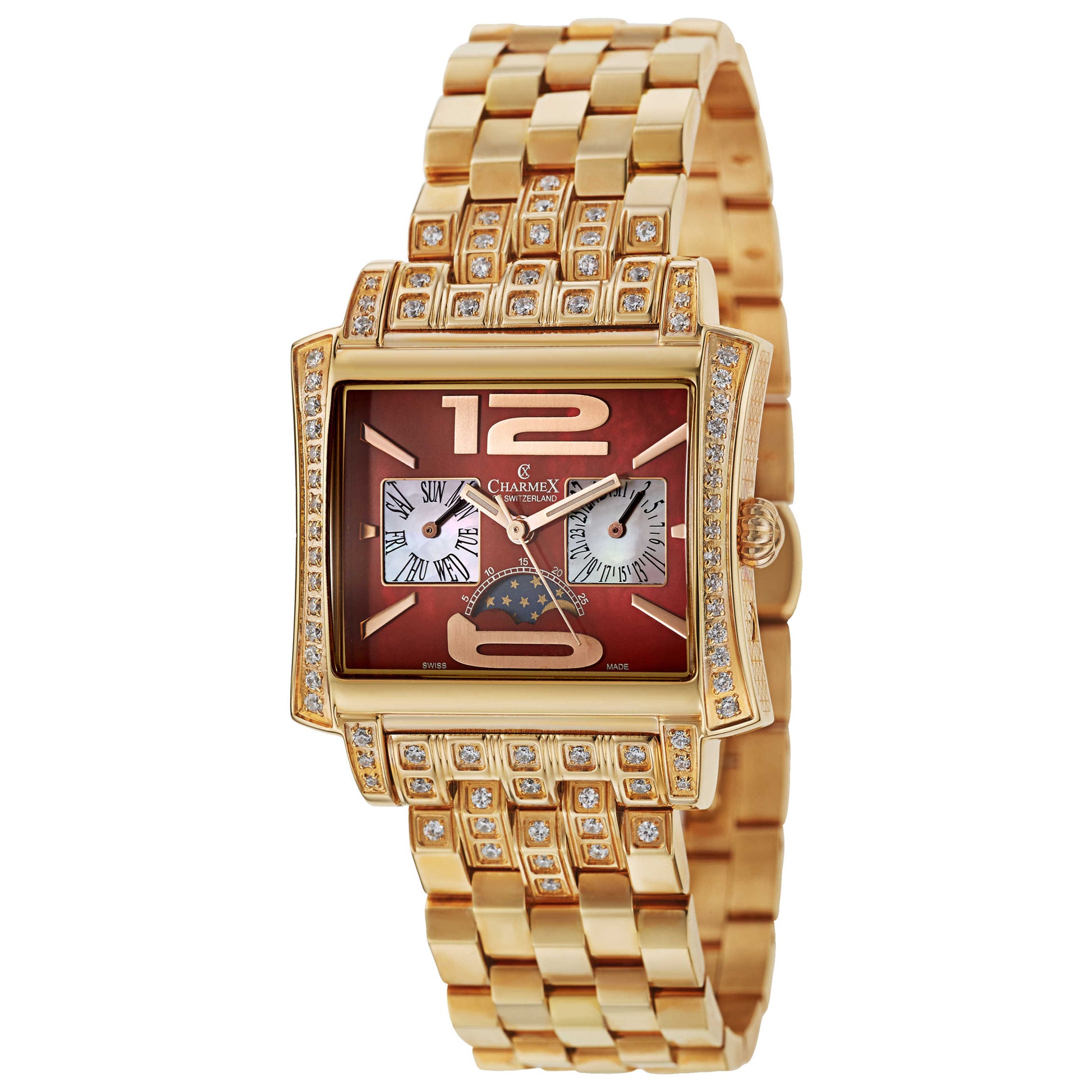 Front view of Charmex Cap Ferrat Women's Swiss Quartz (Battery-Powered) Watch 6027