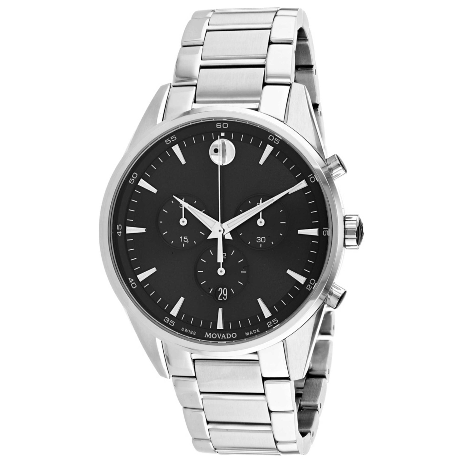 Front view of Movado Stratus Men's Quartz Watch 607247
