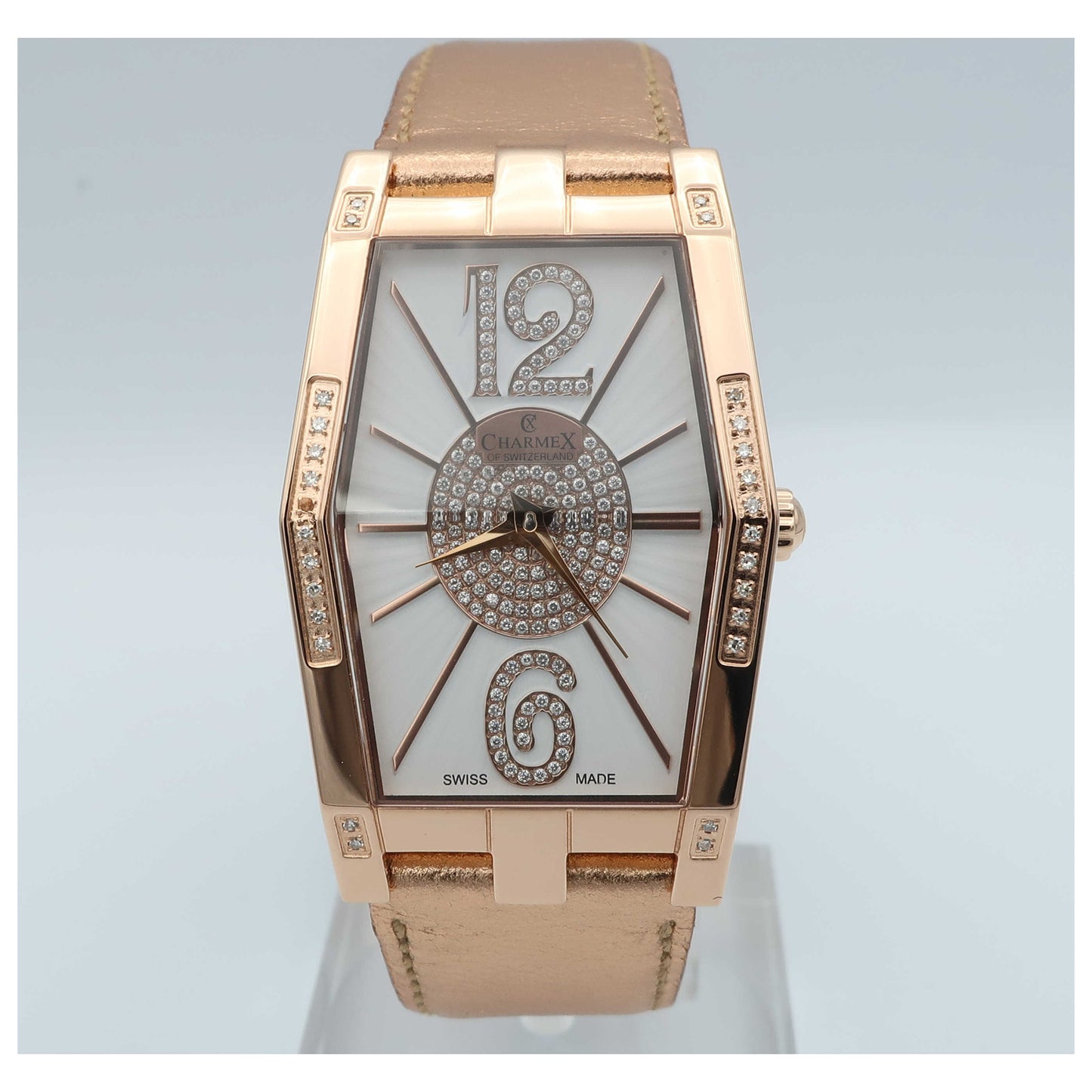 Front view of Charmex Nizza Women's Swiss Quartz (Battery-Powered) Watch 6076-SDV