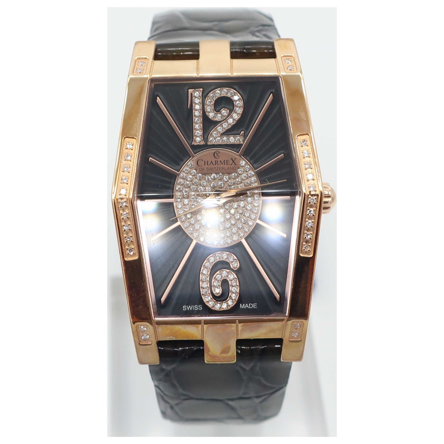 Front view of Charmex Nizza Women's Swiss Quartz (Battery-Powered) Watch 6077-SD