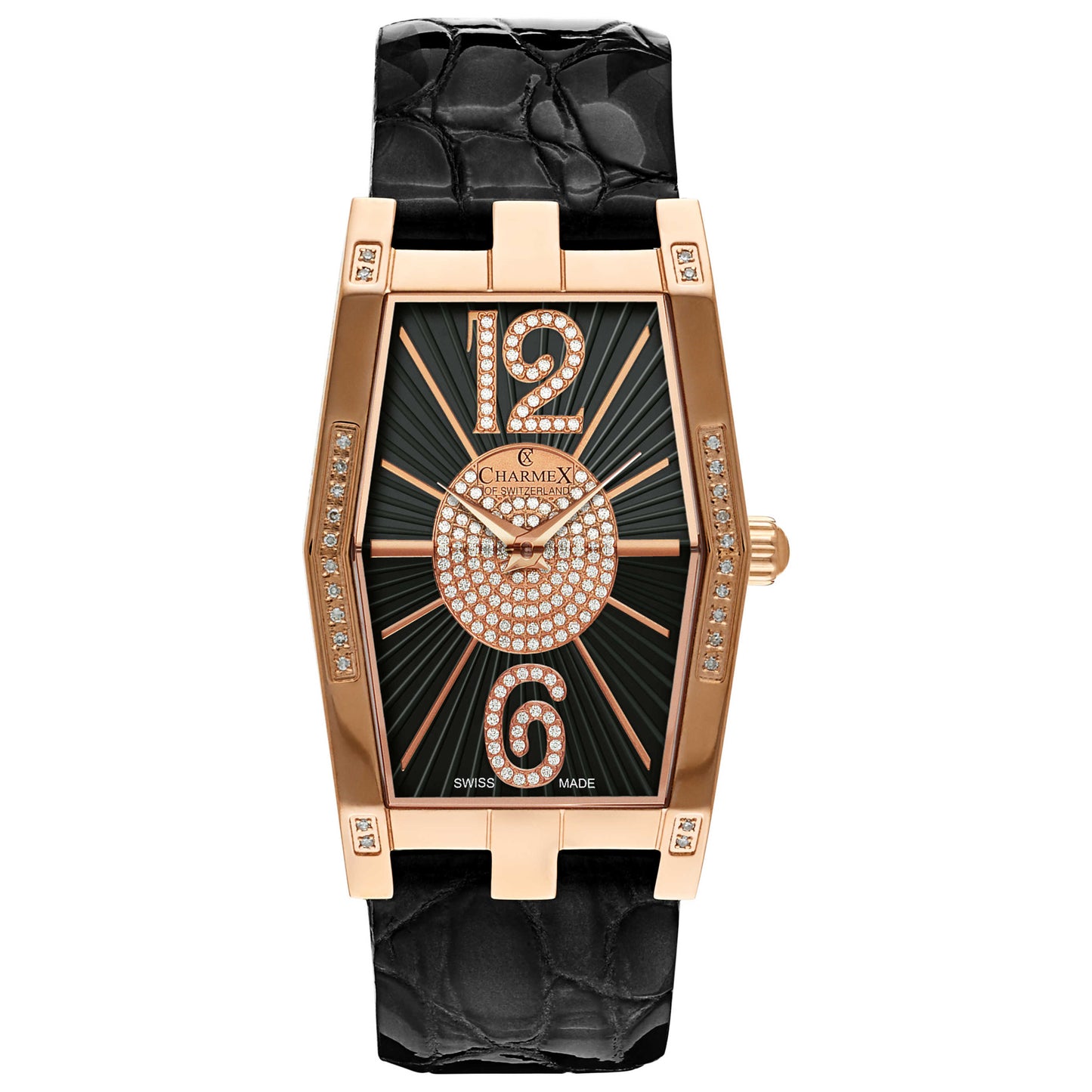 Front view of Charmex Nizza Women's Swiss Quartz (Battery-Powered) Watch 6077