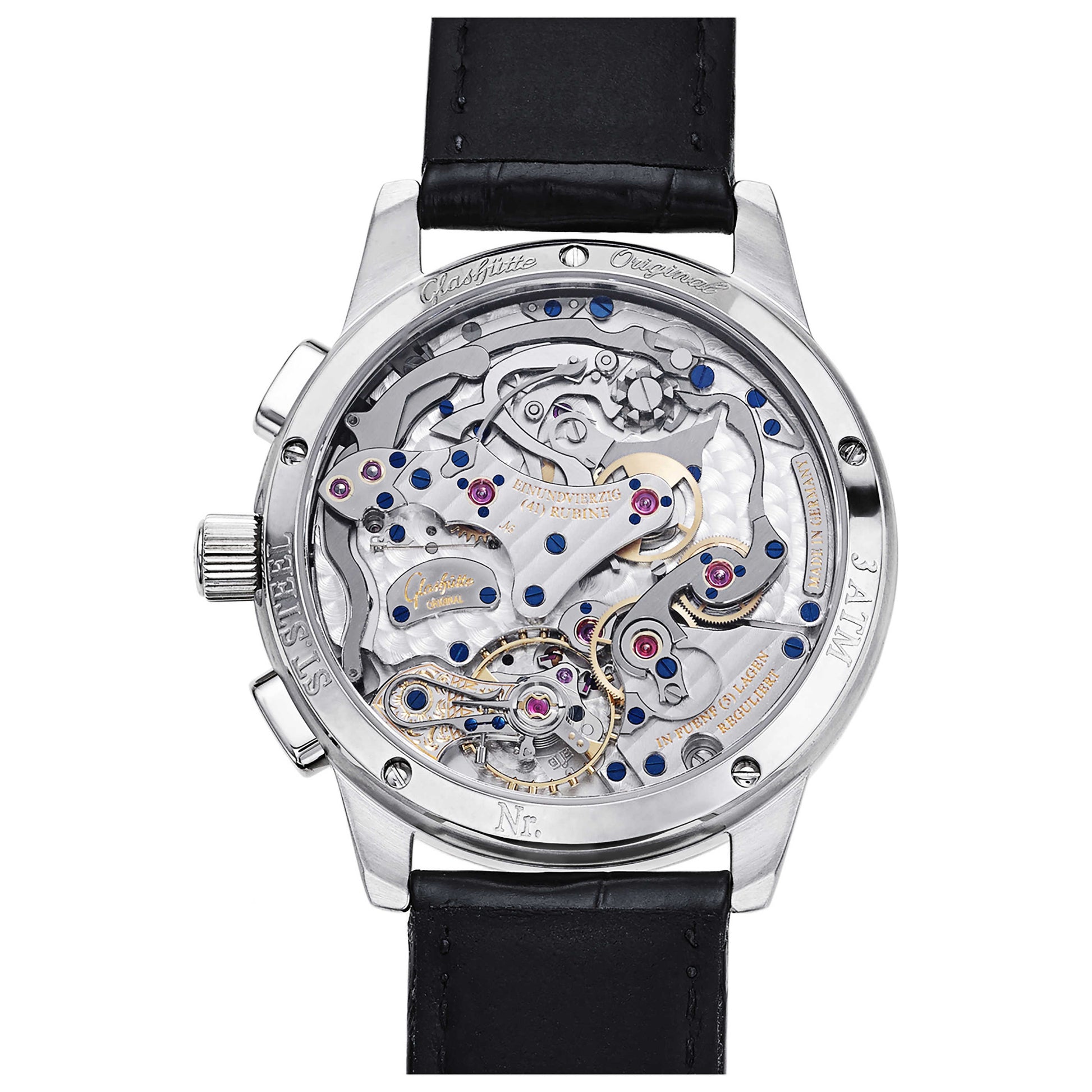 Glashutte Pano Men's Manual-Wind Watch 61-01-02-02-04 - Image #2