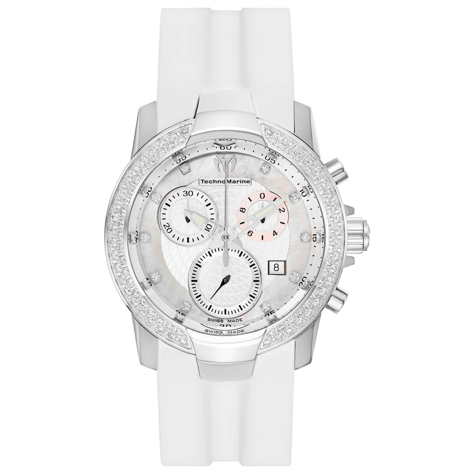 Front view of TechnoMarine UF6 Women's Swiss Quartz (Battery-Powered) Watch 610004-R