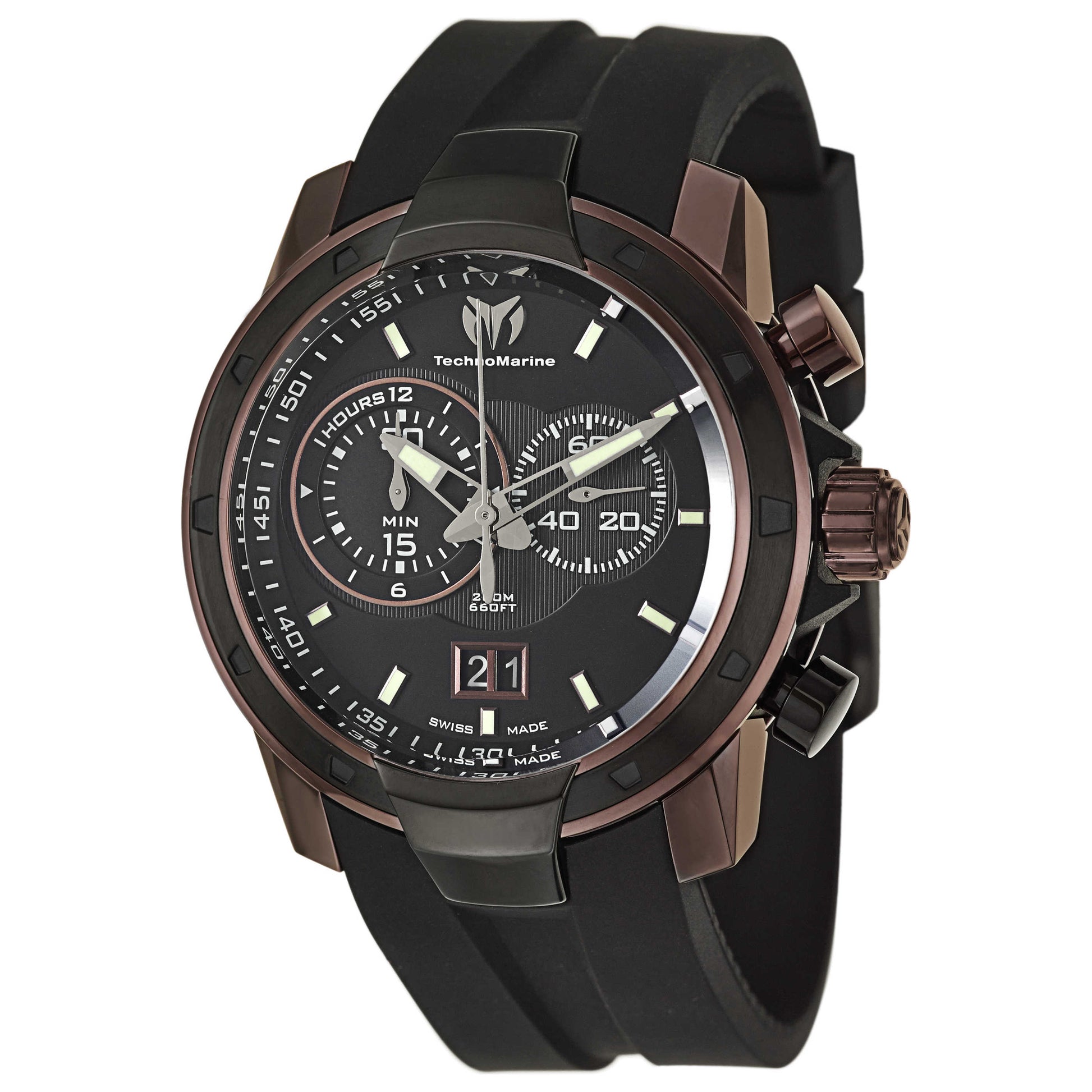 Front view of TechnoMarine UF6 Men's Swiss Quartz (Battery-Powered) Watch 612001