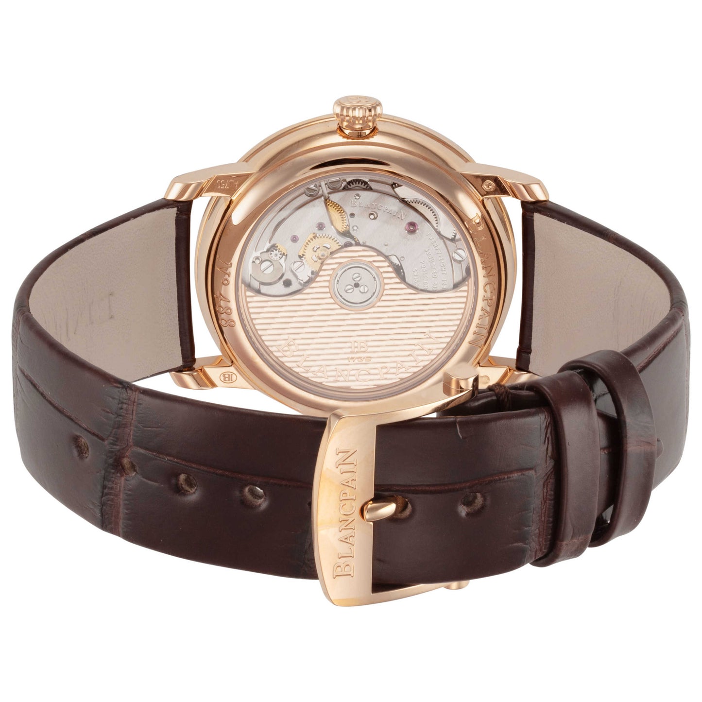 Back view of Blancpain Villeret Women's Automatic Watch 6127-2987-55A