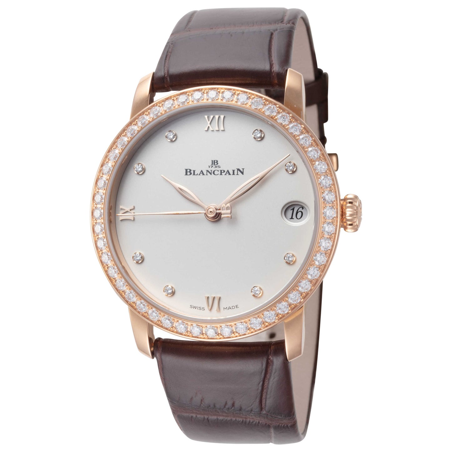 Front view of Blancpain Villeret Women's Automatic Watch 6127-2987-55A