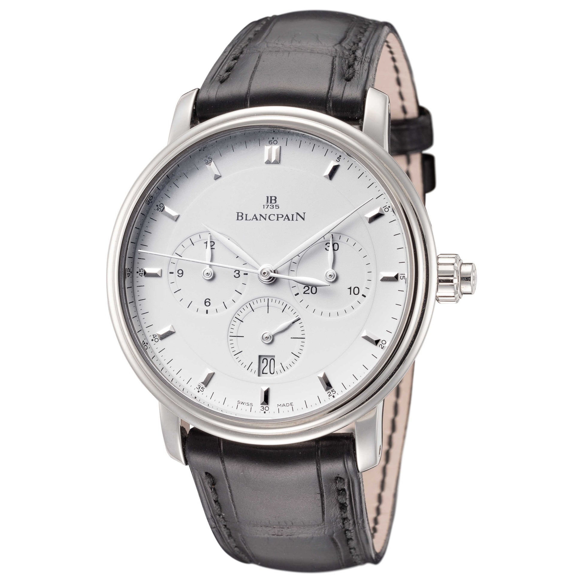 Front view of Blancpain Villeret Men's Automatic Watch 6185-1127-55A