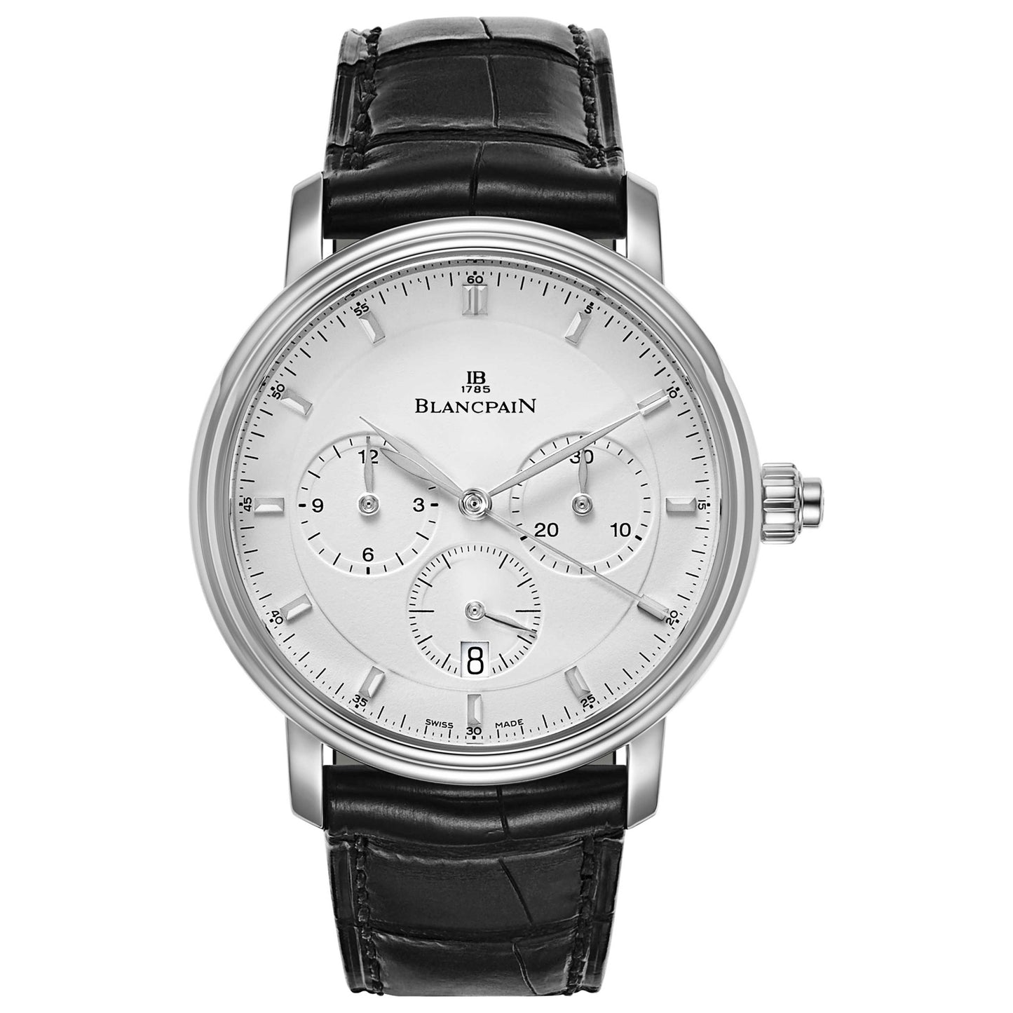 Front view of Blancpain Villeret Men's Automatic Watch 6185-1127-55B