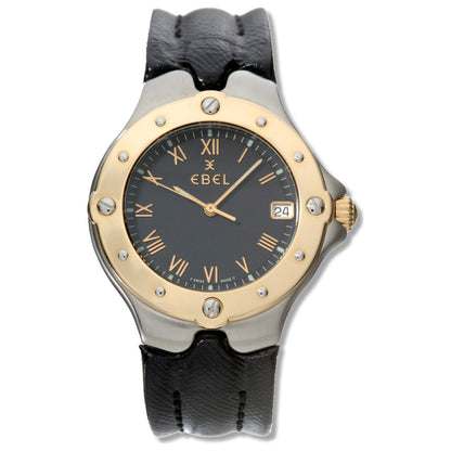 Front view of Ebel Sportwave Men's Swiss Quartz (Battery-Powered) Watch 6187631-52D35506