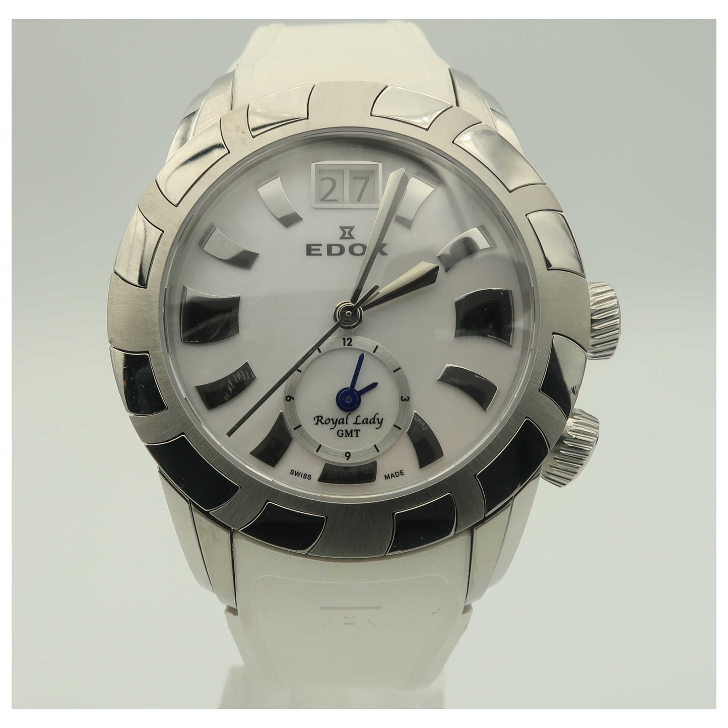 Front view of Edox Royal Lady Women's Swiss Quartz (Battery-Powered) Watch 62005-3-NAIN-SDV