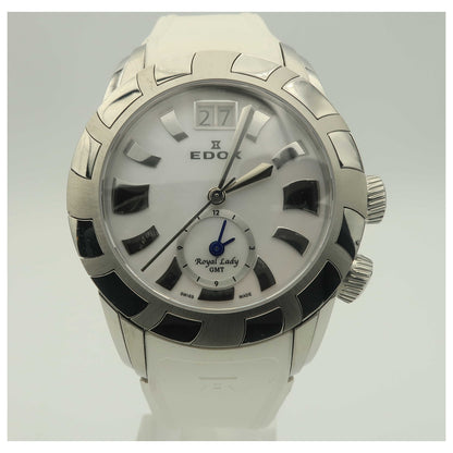 Front view of Edox Royal Lady Women's Swiss Quartz (Battery-Powered) Watch 62005-3-NAIN-SDV