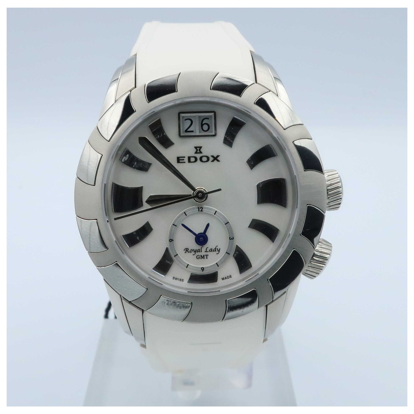 Front view of Edox Royal Lady Women's Swiss Quartz (Battery-Powered) Watch 62005-3-NAIN