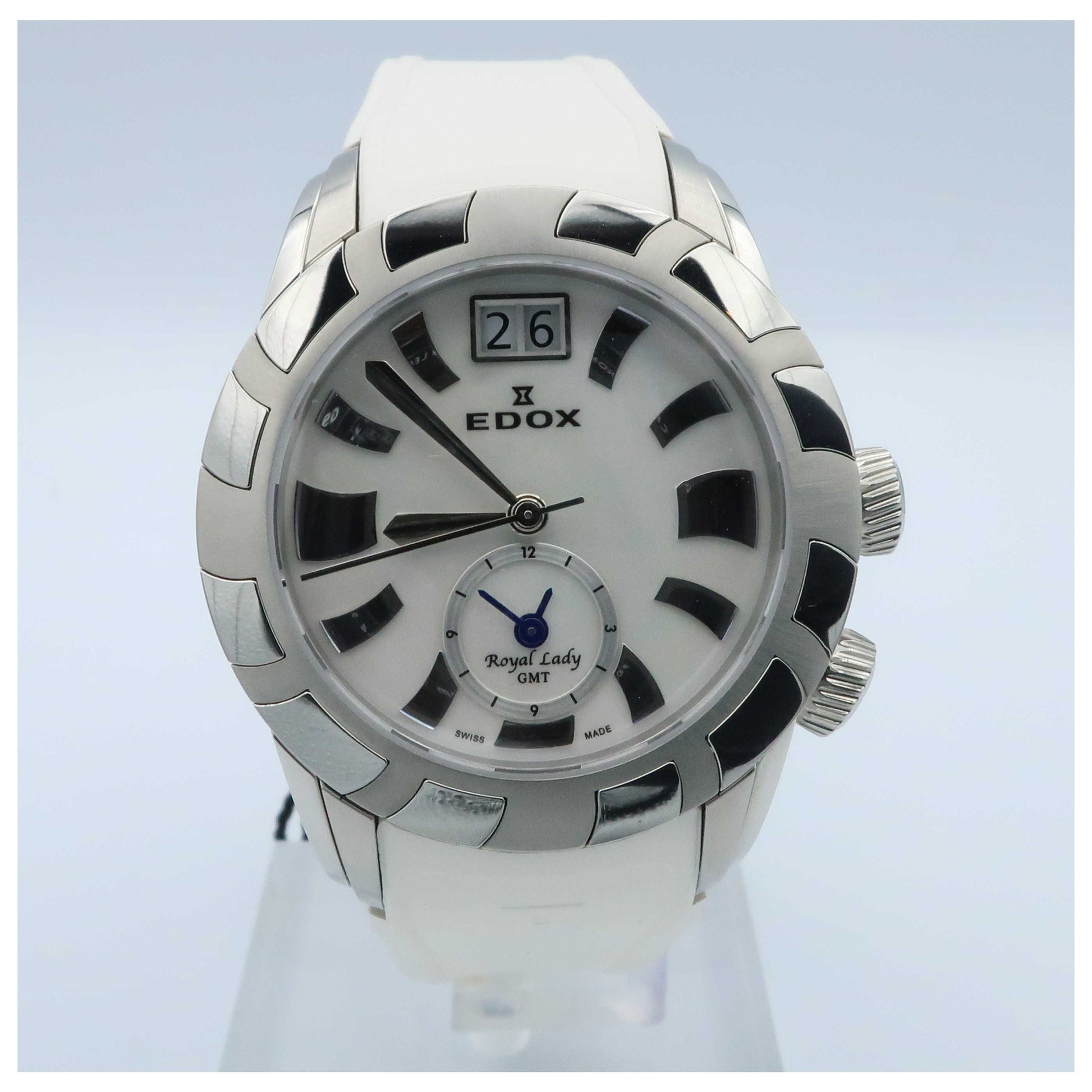 Front view of Edox Royal Lady Women's Swiss Quartz (Battery-Powered) Watch 62005-3-NAIN
