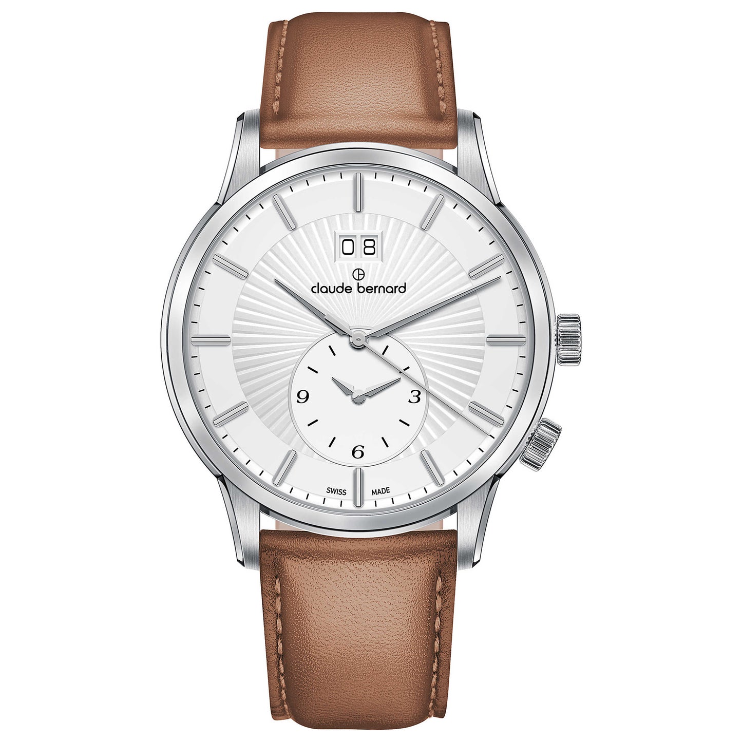 Front view of Claude Bernard Classic Men's Quartz Watch 62007-3-AIN