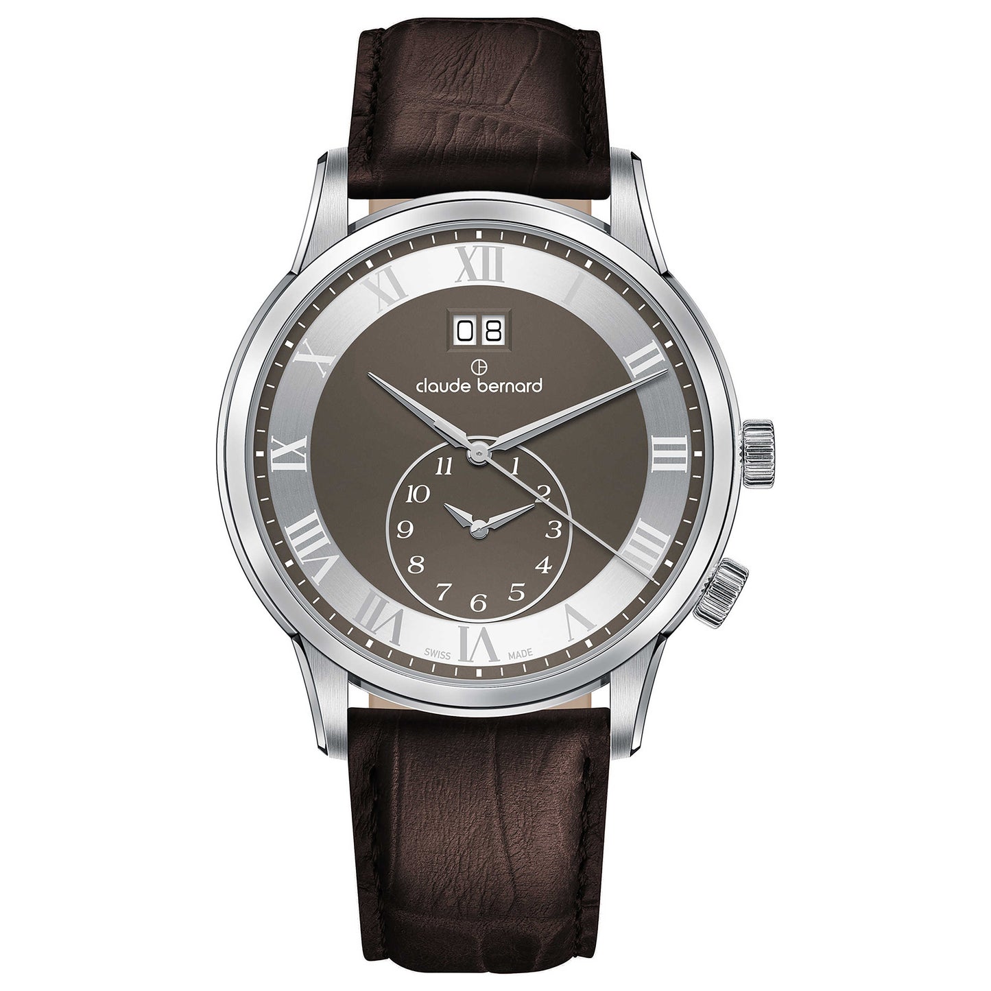 Front view of Claude Bernard Classic Men's Quartz Watch 62007-3-GRN