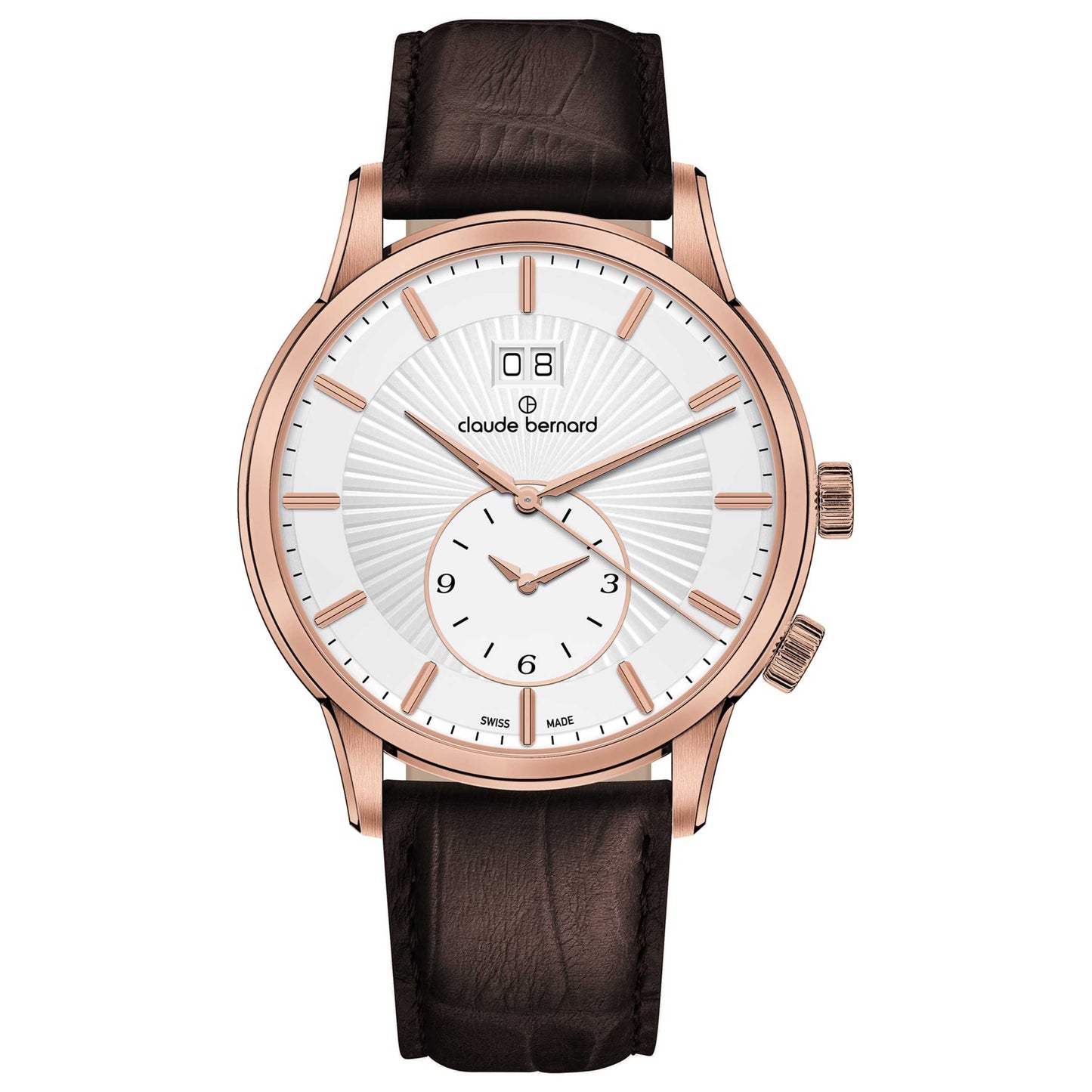 Front view of Claude Bernard Classic Men's Quartz Watch 62007-37R-AIR