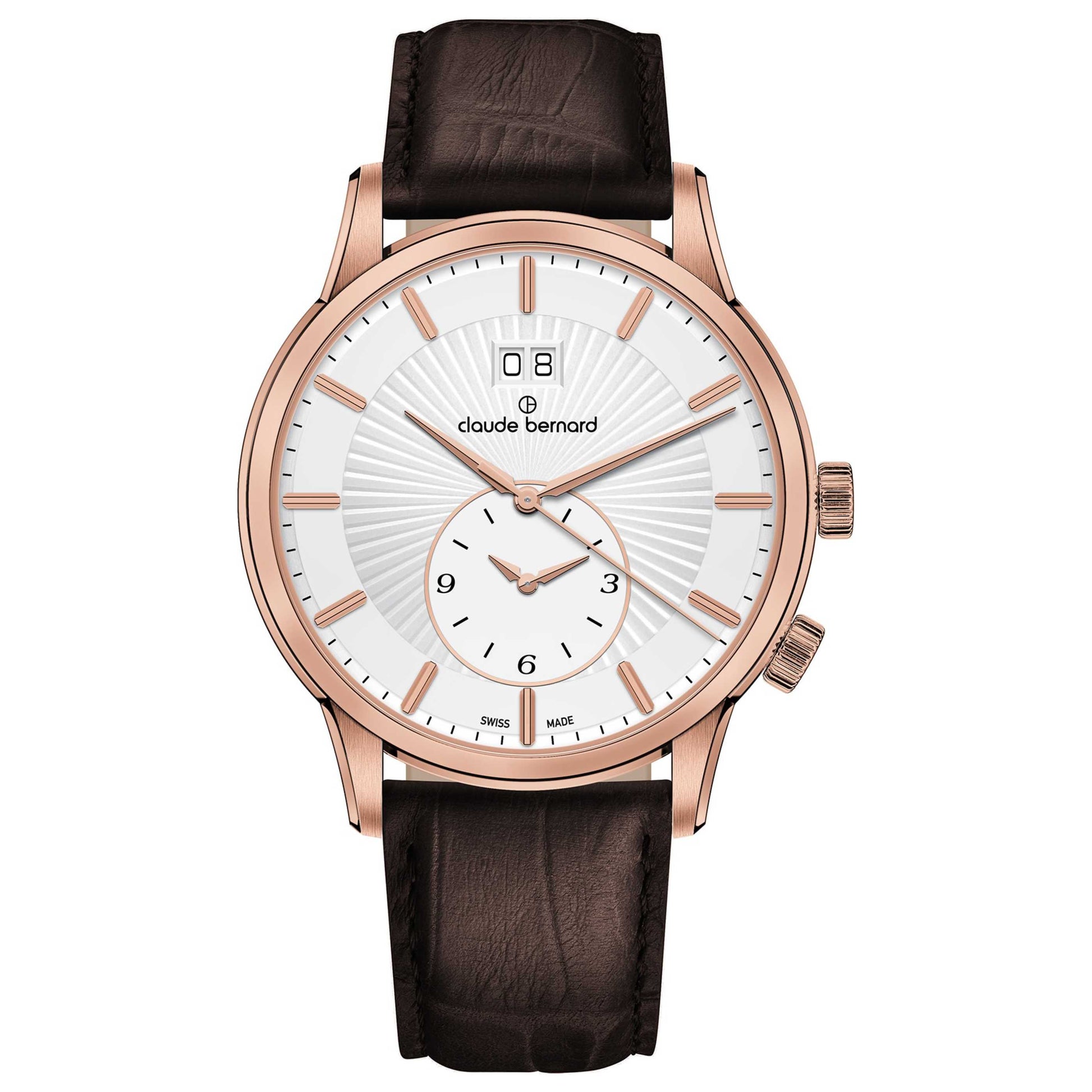 Front view of Claude Bernard Classic Men's Quartz Watch 62007-37R-AIR