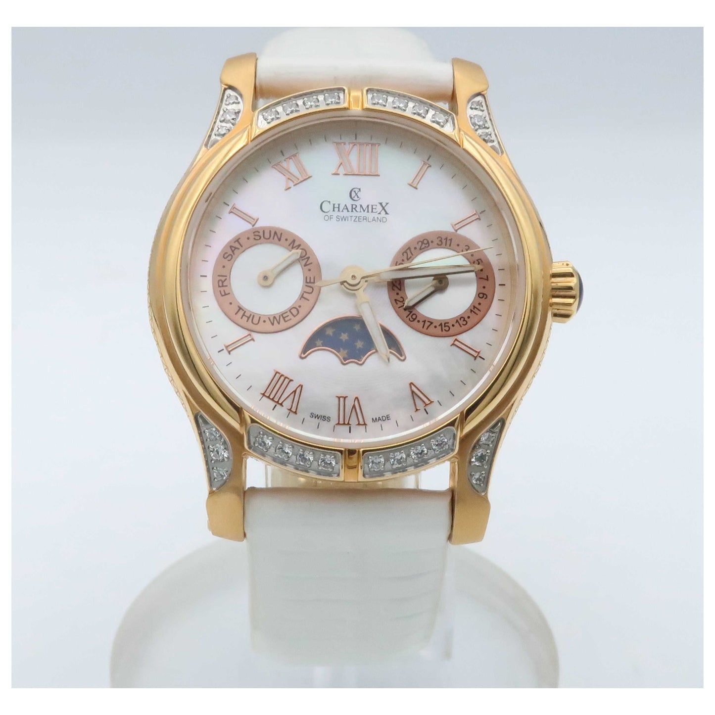 Front view of Charmex Granada Women's Swiss Quartz (Battery-Powered) Watch 6205-SDV