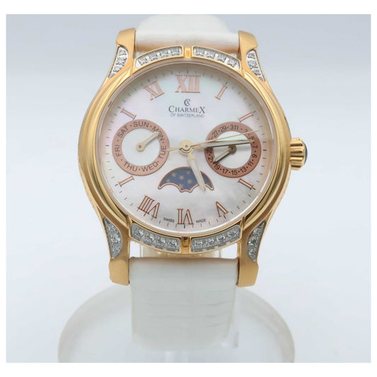 Front view of Charmex Granada Women's Swiss Quartz (Battery-Powered) Watch 6205-SDV