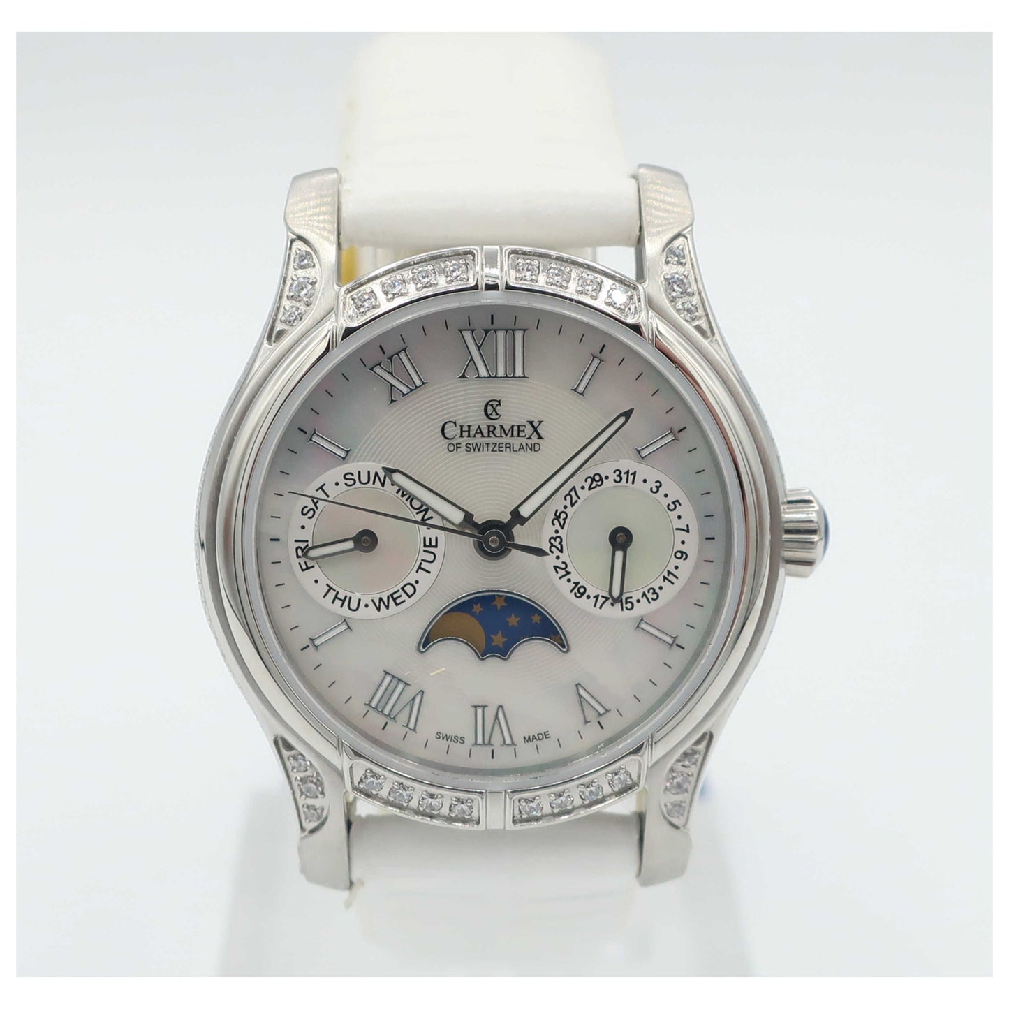 Front view of Charmex Granada Women's Swiss Quartz (Battery-Powered) Watch 6215-SD