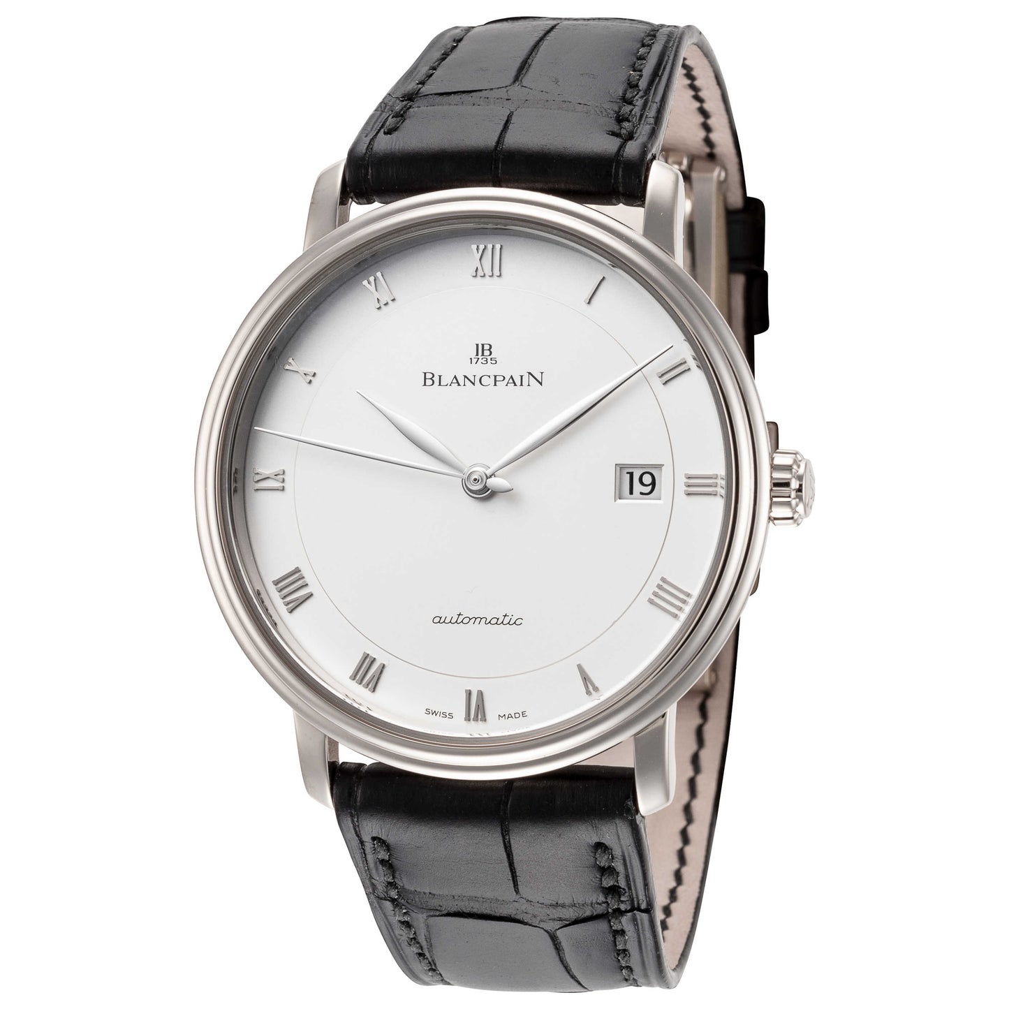 Front view of Blancpain Villeret Men's Automatic Watch 6223-1542-55B