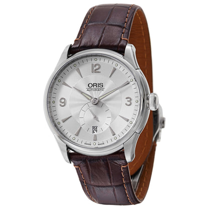 Front view of Oris Artelier Men's Automatic Watch 623-7582-4071LS