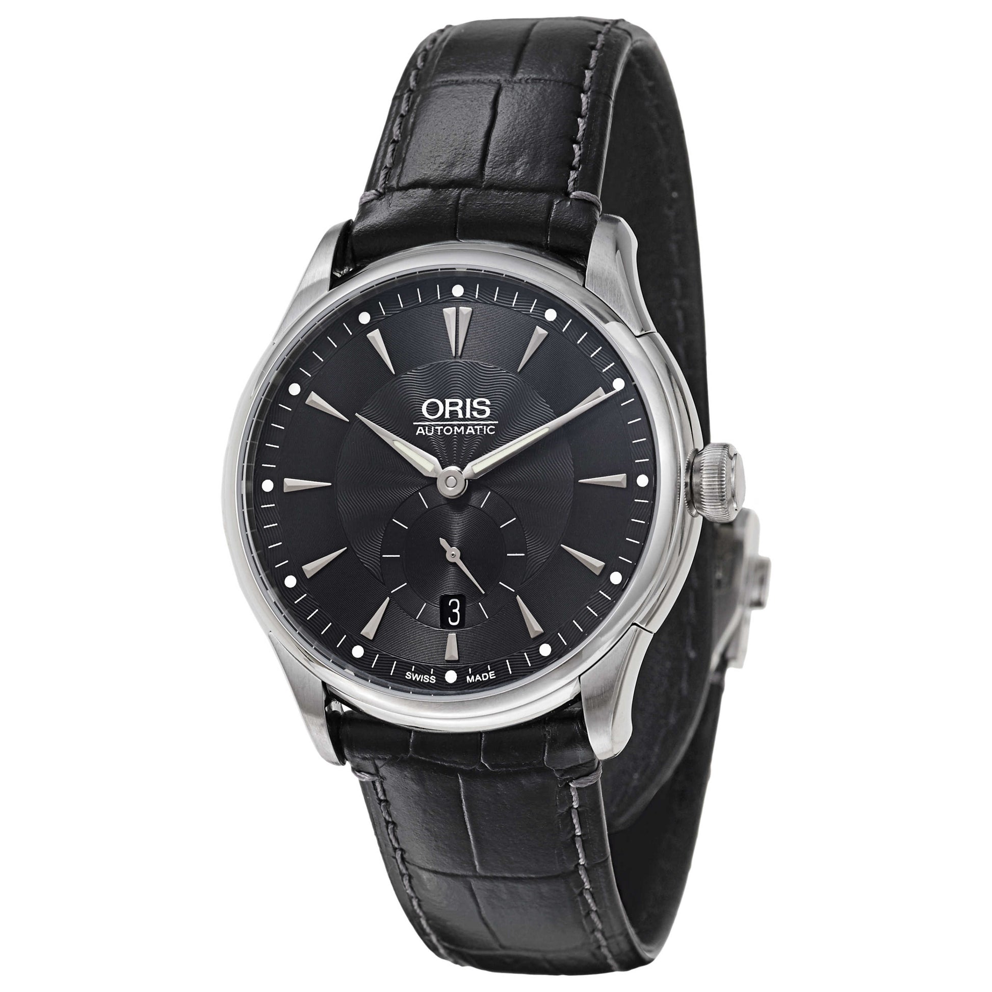 Front view of Oris Artelier Men's Automatic Watch 623-7582-4074-LS