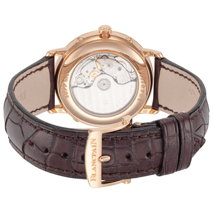 Back view of Blancpain Villeret Men's Automatic Watch 6263-3642-55B