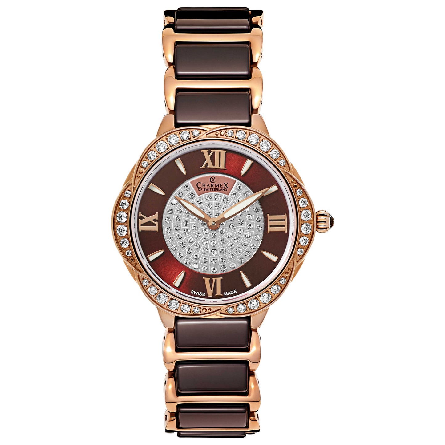 Front view of Charmex Rodeo Drive Women's Swiss Quartz (Battery-Powered) Watch 62871