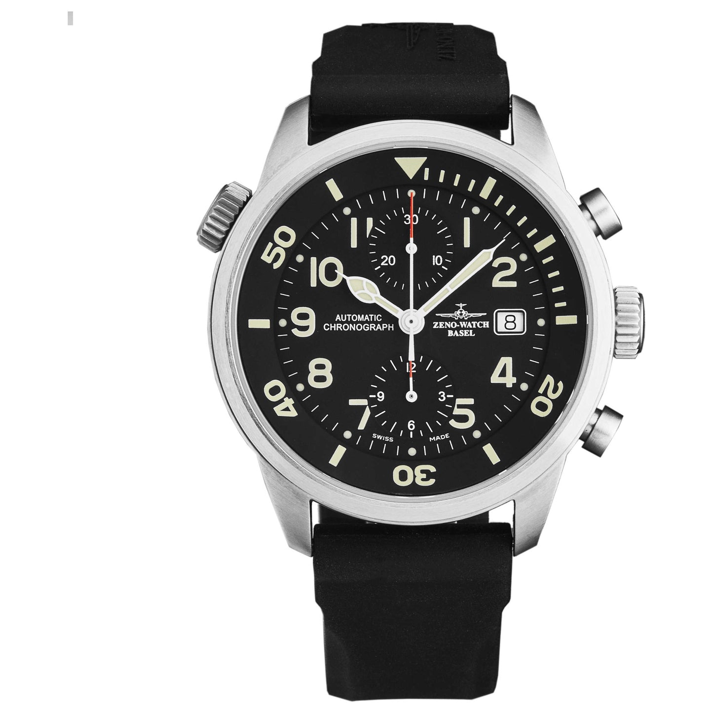 Front view of Zeno Pilot Fellow Men's Automatic Watch 6304BVD-A1
