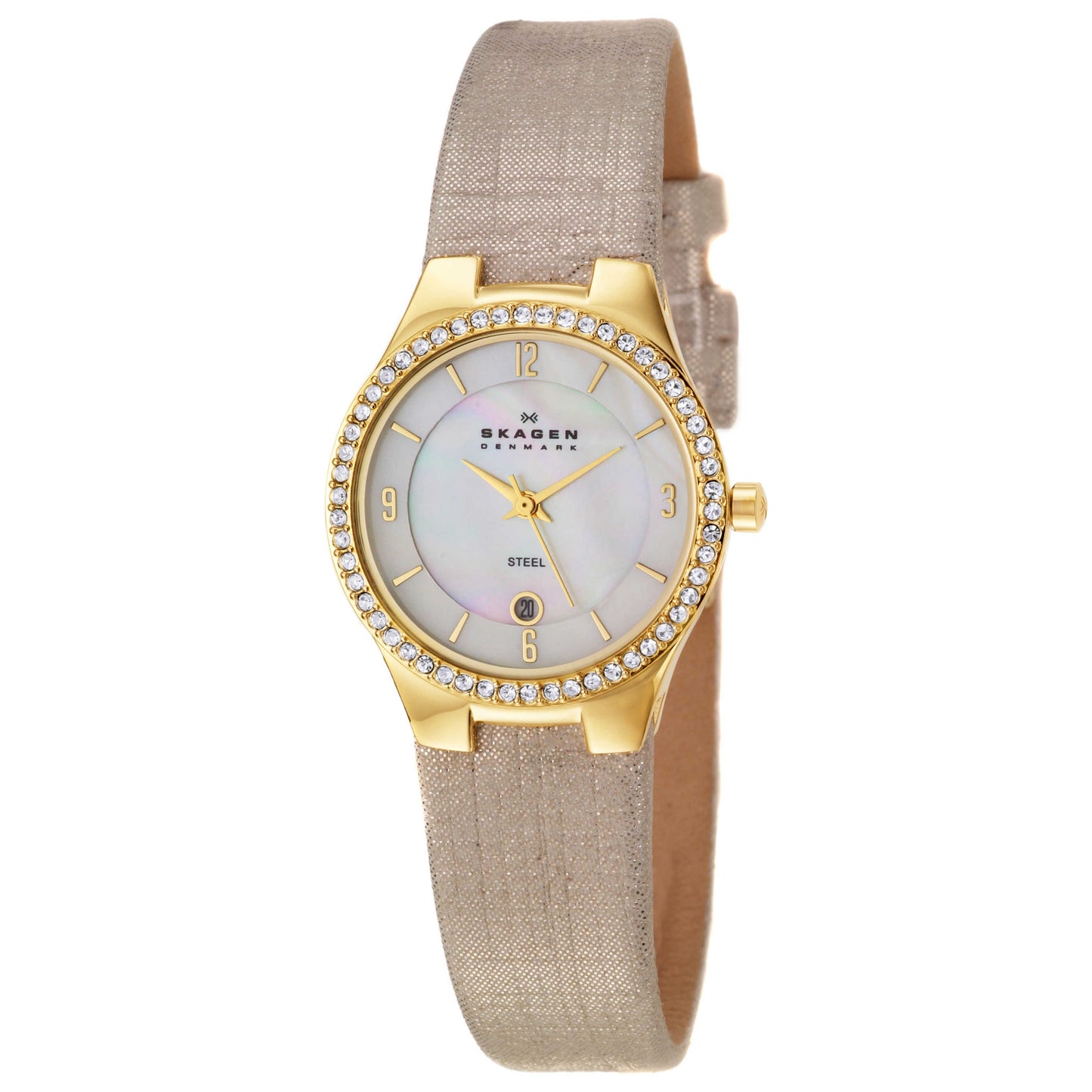 Front view of Skagen Glitz Women's Quartz Watch 630SGLG