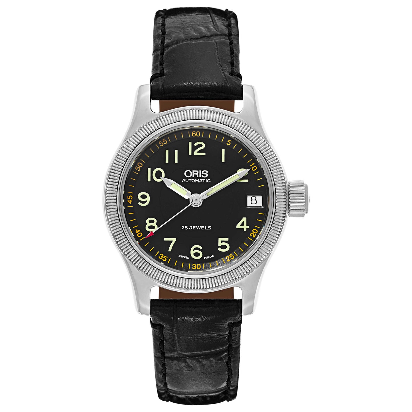 Front view of Oris Big Crown Women's Automatic Watch 633-7487-40-64-LS