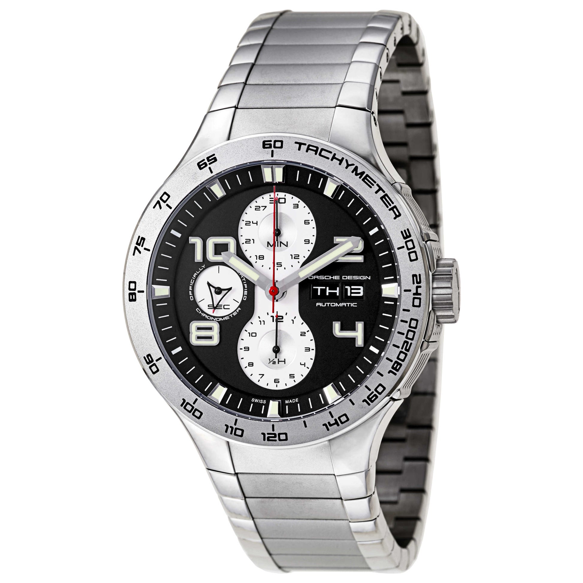 Front view of Porsche Design P'6340 Men's Automatic Watch 634041430251-3