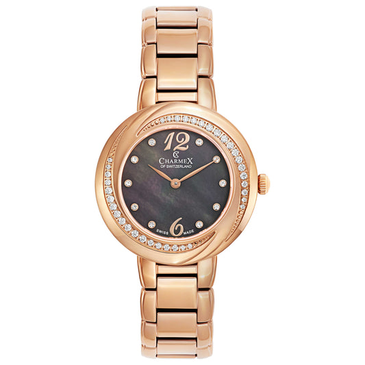 Front view of Charmex Deauville Women's Swiss Quartz (Battery-Powered) Watch 6366