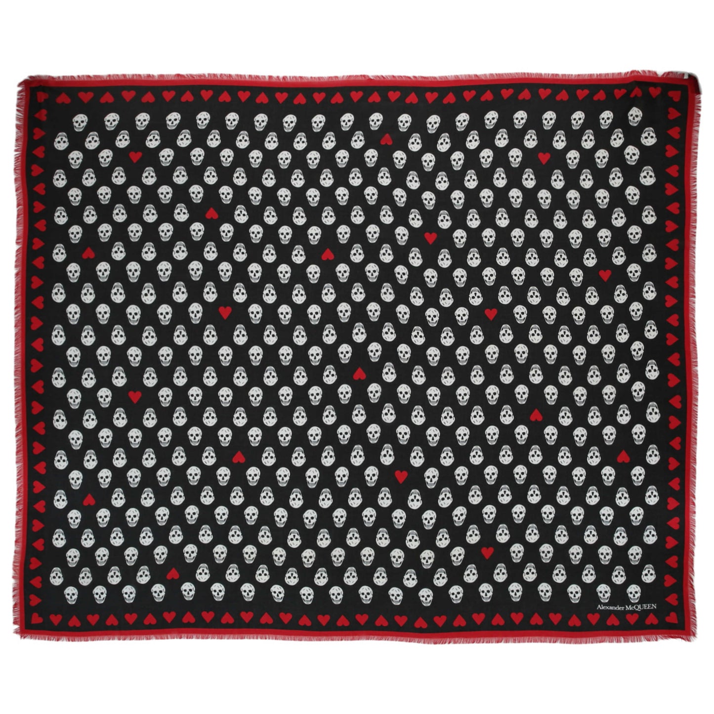 Front view of Alexander McQueen Fashion Scarves 639640-3418Q-1078-NS
