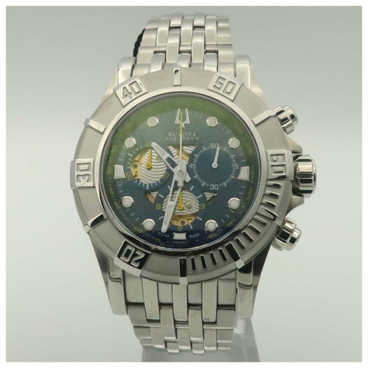 Front view of Bulova Accutron Kirkwood Men's Swiss Quartz (Battery-Powered) Watch 63A114-PO