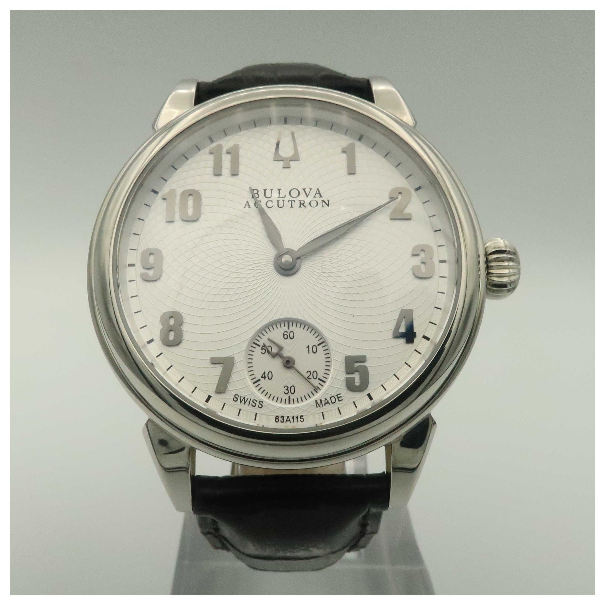 Front view of Bulova Accutron Gemini Men's Manual-Wind Watch 63A115-PO