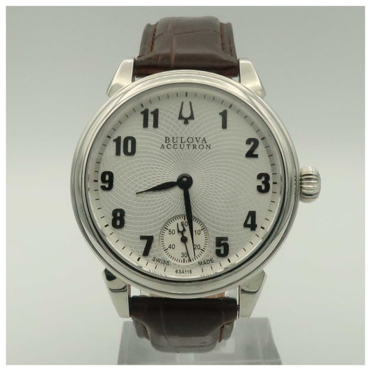 Front view of Bulova Accutron Gemini Men's Manual-Wind Watch 63A115-SDV