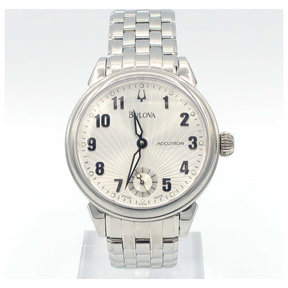 Front view of Bulova Accutron Gemini Men's Manual-Wind Watch 63A28-SDB