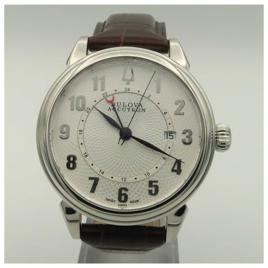 Front view of Bulova Accutron Gemini Men's Automatic Watch 63B153-SDV