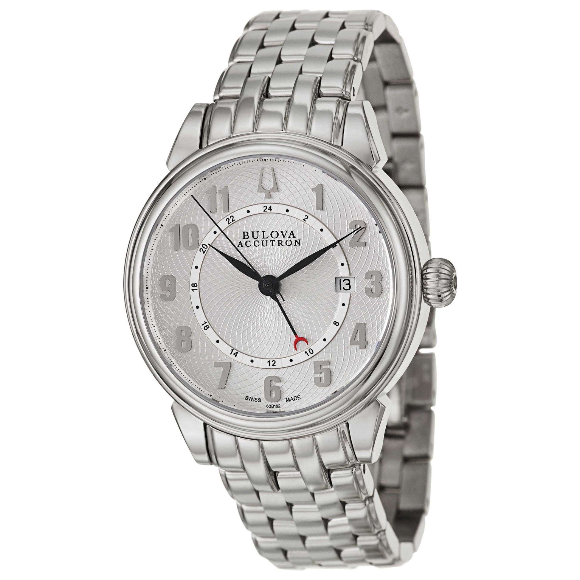 Front view of Bulova Accutron Gemini Men's Automatic Watch 63B162