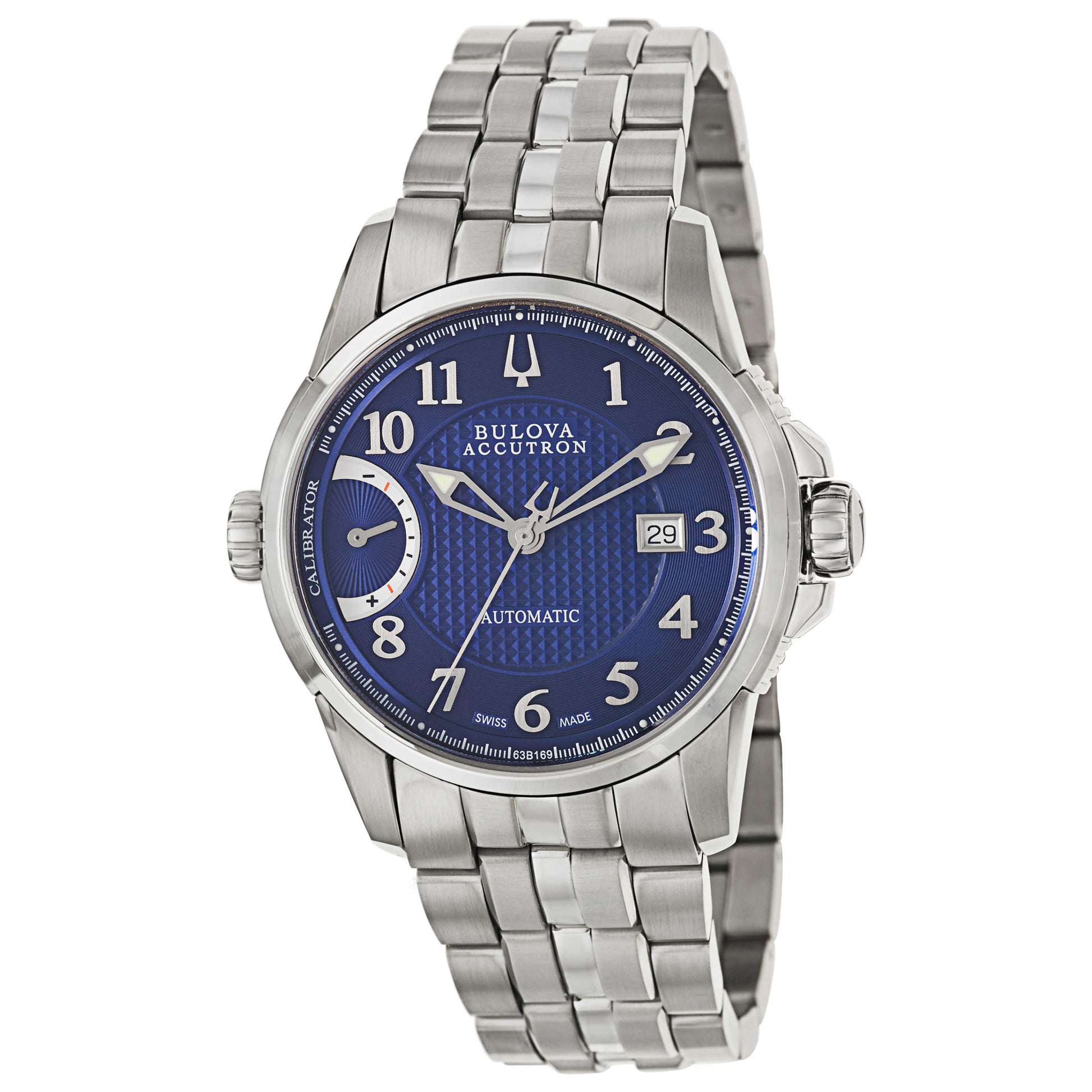 Front view of Bulova Accutron Calibrator Men's Automatic Watch 63B169