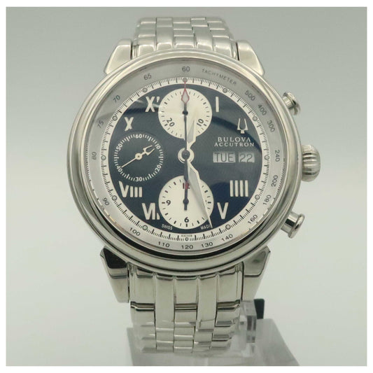 Front view of Bulova Accutron Gemini Men's Automatic Watch 63C009-PO