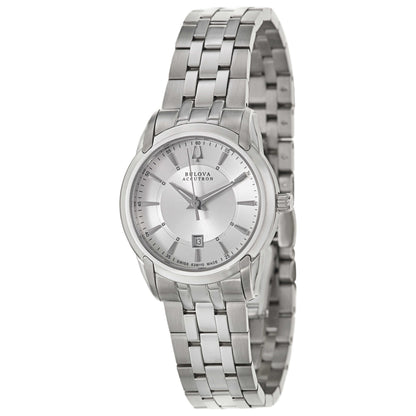 Front view of Bulova Accutron Sorengo Women's Swiss Quartz (Battery-Powered) Watch 63M110