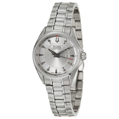 Front view of Bulova Accutron Brussels Women's Swiss Quartz (Battery-Powered) Watch 63P106