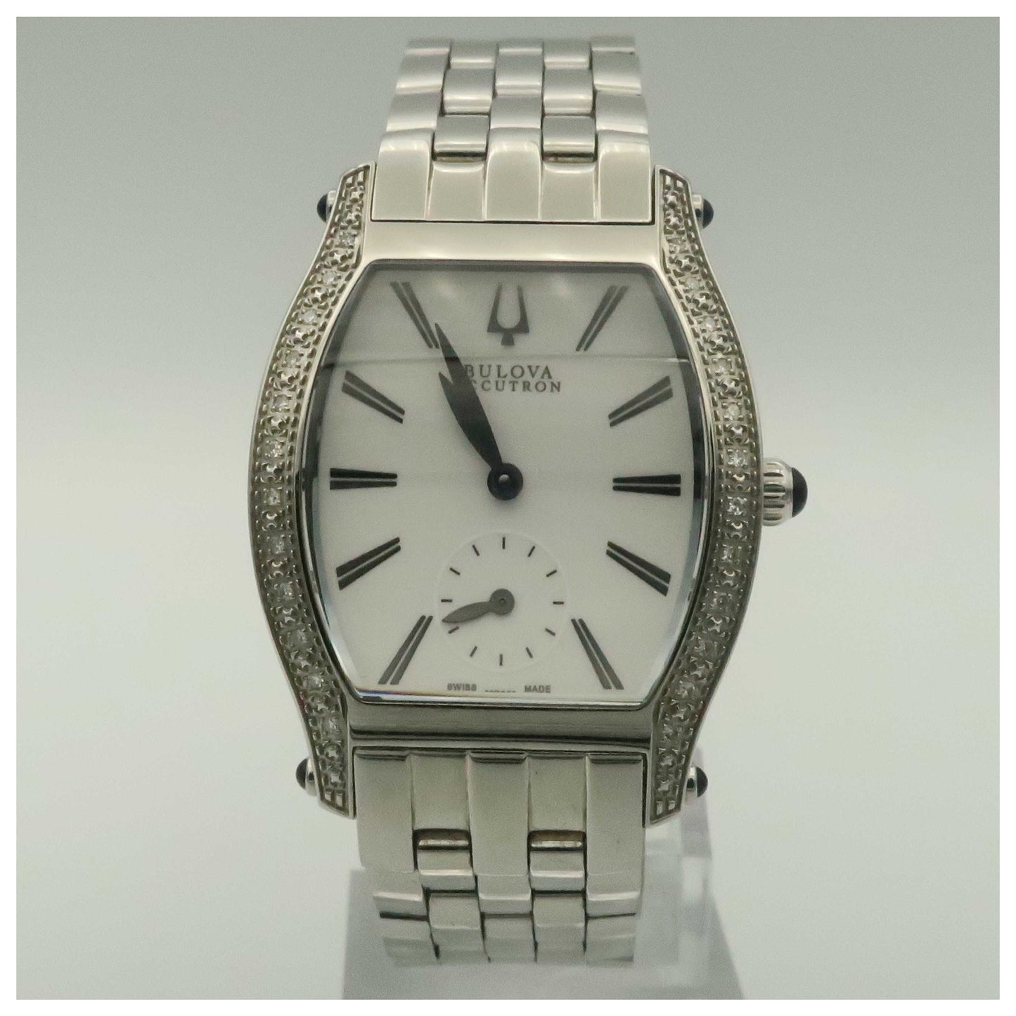 Front view of Bulova Accutron Saleya Women's Swiss Quartz (Battery-Powered) Watch 63R005-PO