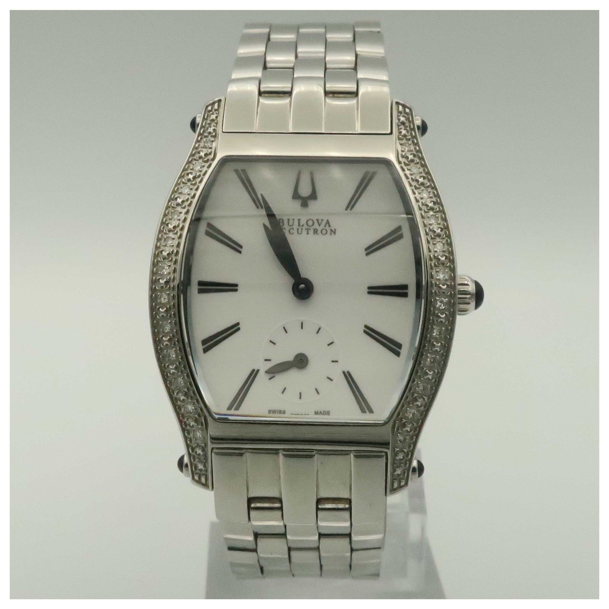 Front view of Bulova Accutron Saleya Women's Swiss Quartz (Battery-Powered) Watch 63R005-PO