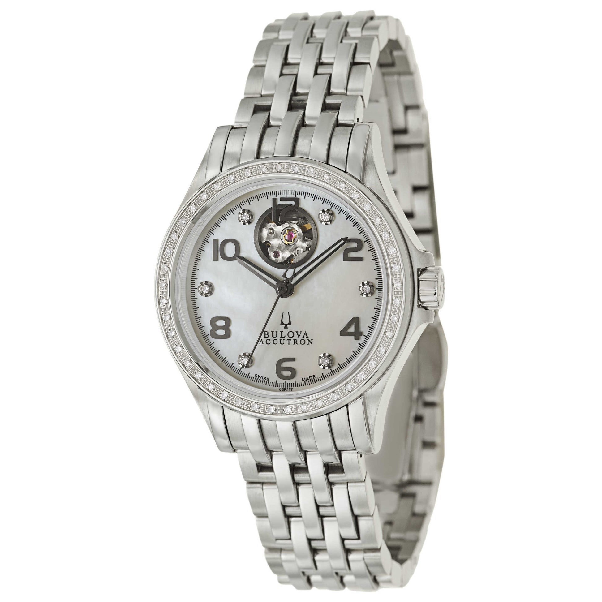 Front view of Bulova Accutron Kirkwood Women's Automatic Watch 63R117