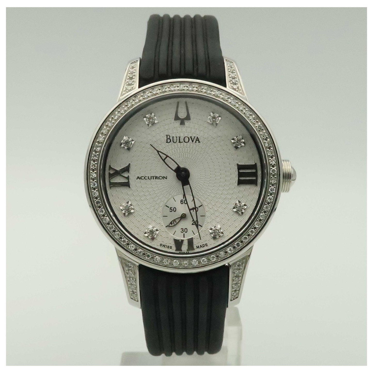 Front view of Bulova Accutron Masella Women's Swiss Quartz (Battery-Powered) Watch 63R33-PO